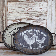 Load image into Gallery viewer, Farmhouse Oval Serving Trays
