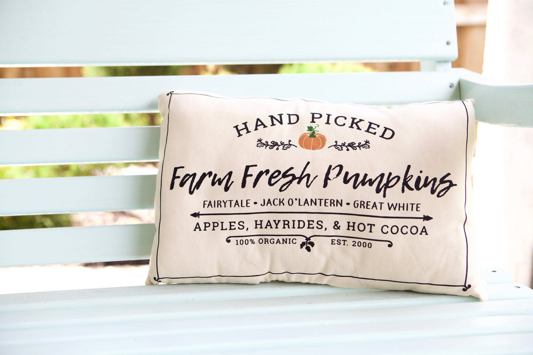 Farm Fresh Pumpkins Pillow