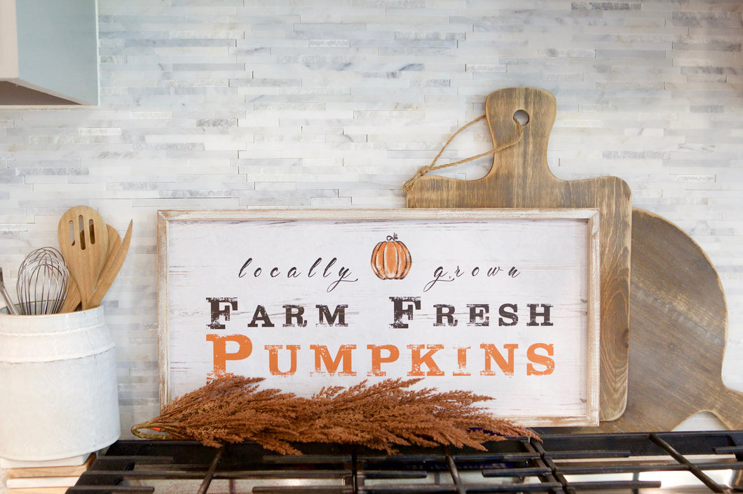Farm Fresh Pumpkins Sign
