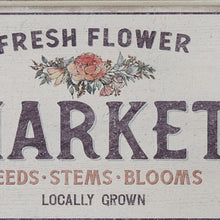 Load image into Gallery viewer, Locally Grown Flower Market Framed Sign
