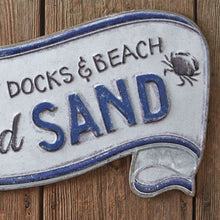 Load image into Gallery viewer, Sea and Sand Scroll Wall Sign
