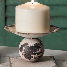 Load image into Gallery viewer, Distressed Spherical Candle Holder Set
