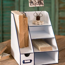 Load image into Gallery viewer, Metal Desk Organizer with Six Bins
