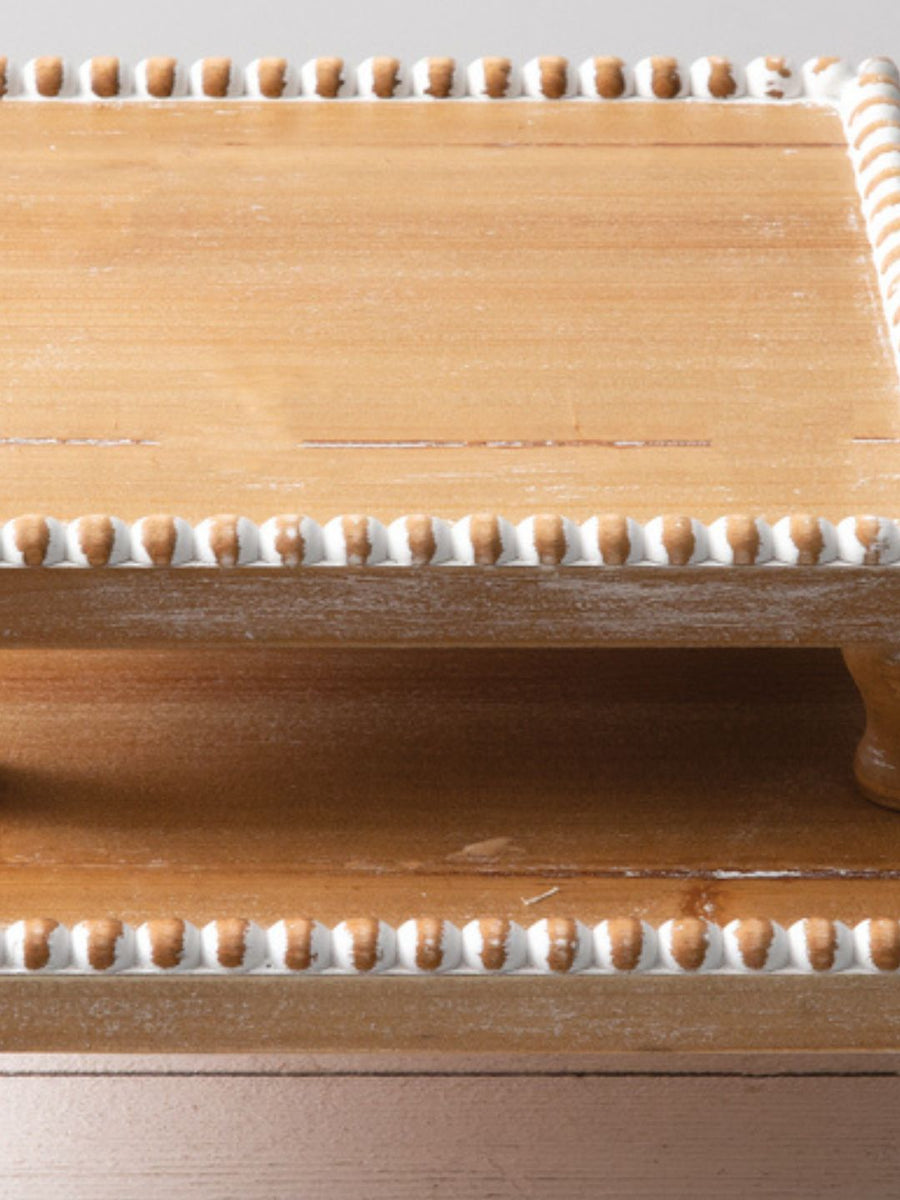 Beaded Wood Riser Set – The Home Emporium
