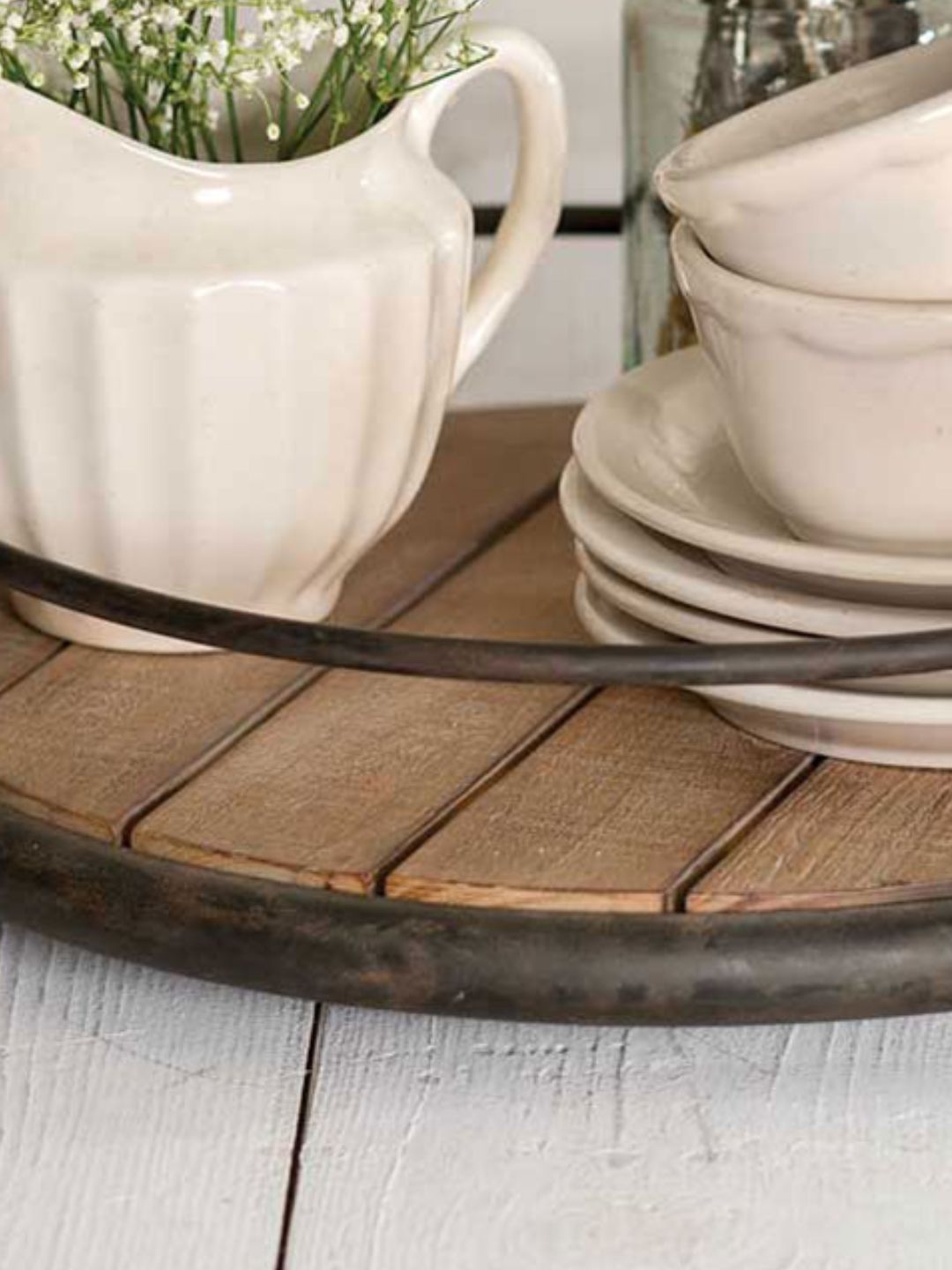 Round Wood Plank Serving Tray – The Home Emporium