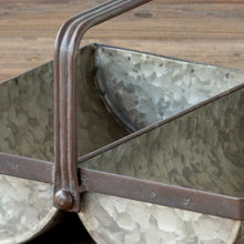 Load image into Gallery viewer, Galvanized Metal Trough Caddy
