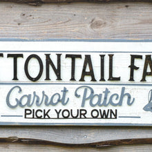 Load image into Gallery viewer, Cottontail Farm Wood Wall Sign
