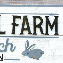 Load image into Gallery viewer, Cottontail Farm Wood Wall Sign
