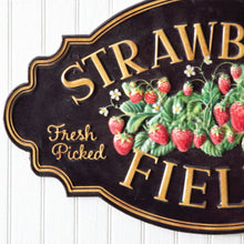 Load image into Gallery viewer, Strawberry Fields Metal Sign
