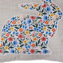 Load image into Gallery viewer, Floral Bunny Throw Pillow
