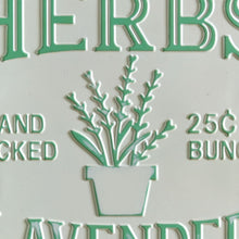 Load image into Gallery viewer, Lavender Herbs Sign
