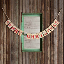 Load image into Gallery viewer, Merry Christmas Card Garland
