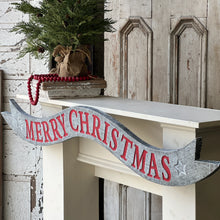 Load image into Gallery viewer, Metal Merry Christmas Banner
