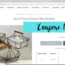 Load image into Gallery viewer, Chicken Wire Basket Set
