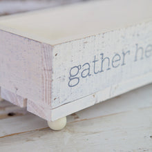 Load image into Gallery viewer, Wood Gather Here With Grateful Hearts Tray
