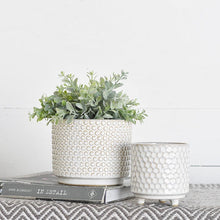 Load image into Gallery viewer, Reactive Sand White Planters

