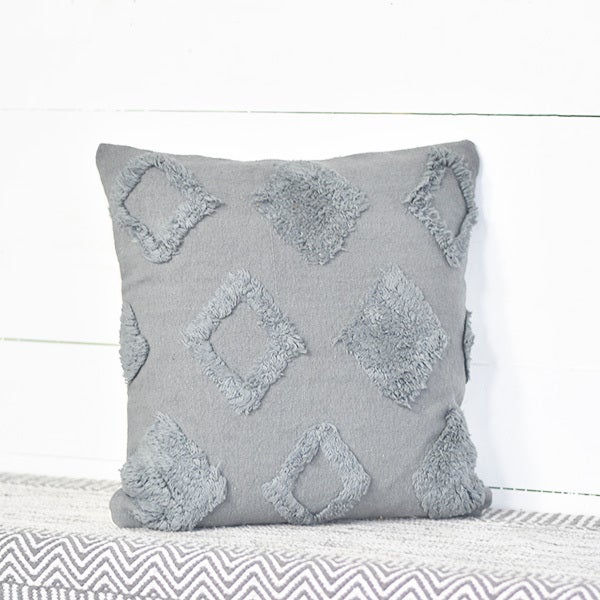 Grey Diamond Pillow