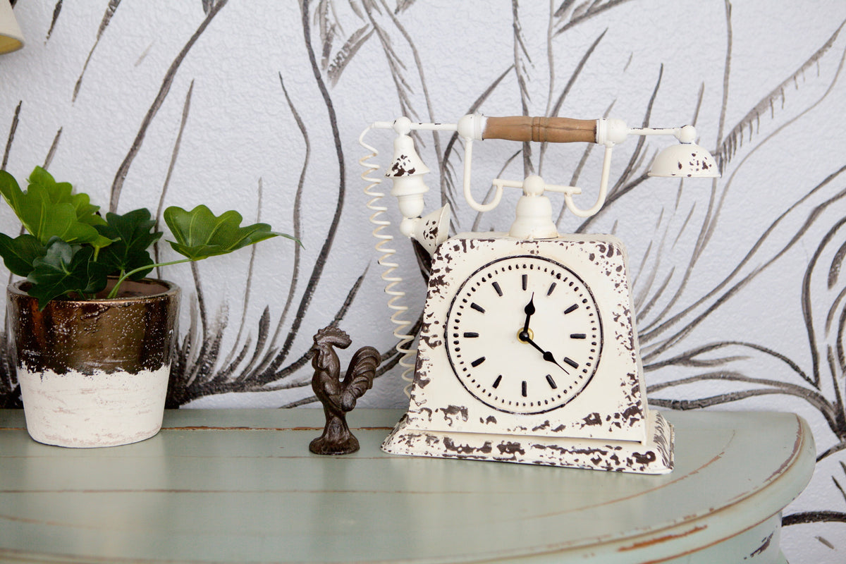 Vintage Telephone Clock – The Home Emporium