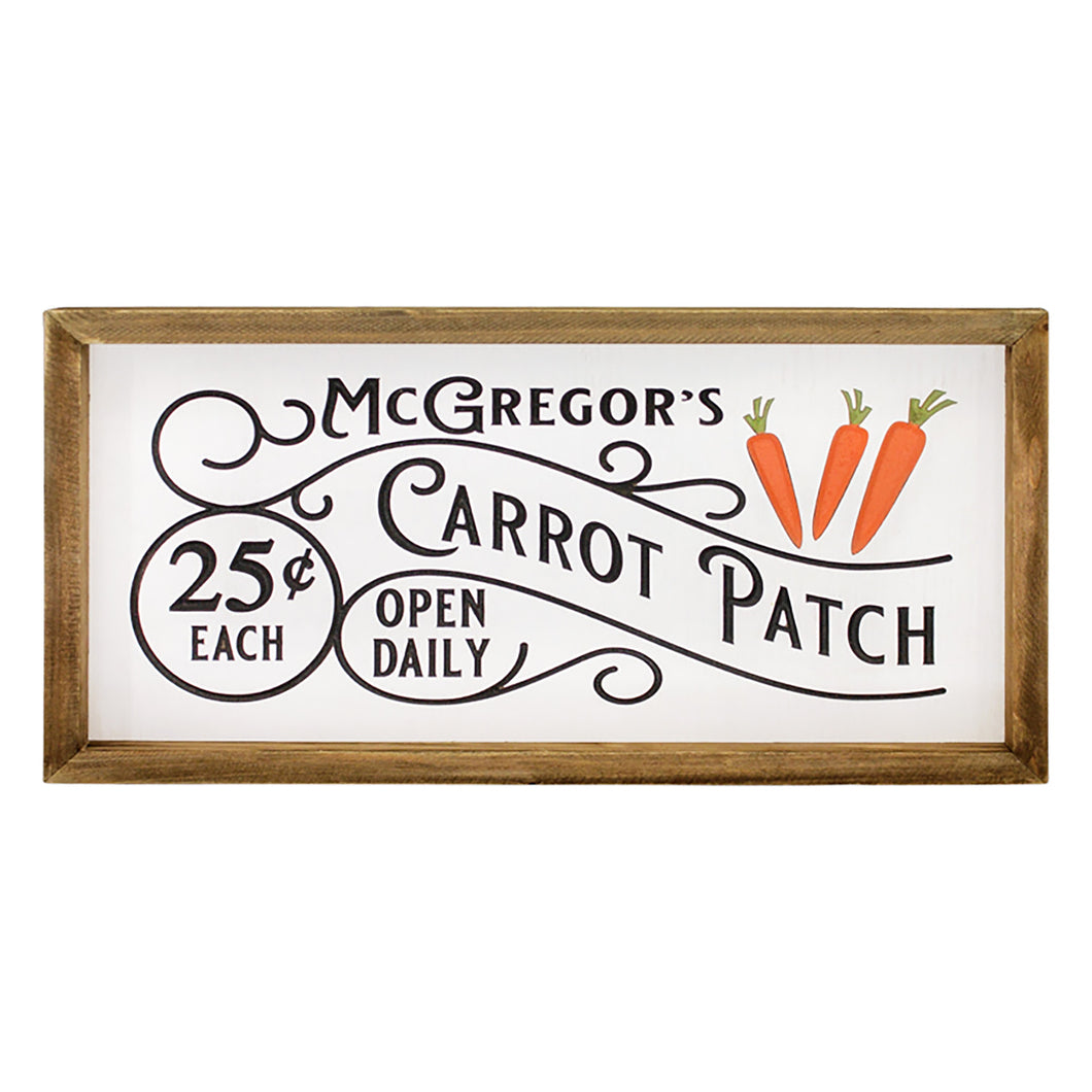 McGregor's Carrot Patch Sign