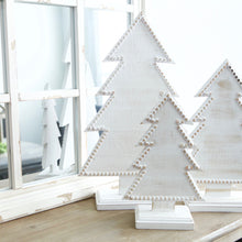 Load image into Gallery viewer, White Wooden Christmas Tree Set
